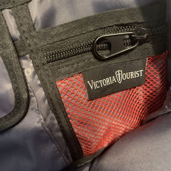 Victoria Tourist Solid Black Backpack - Picture 4 of 12